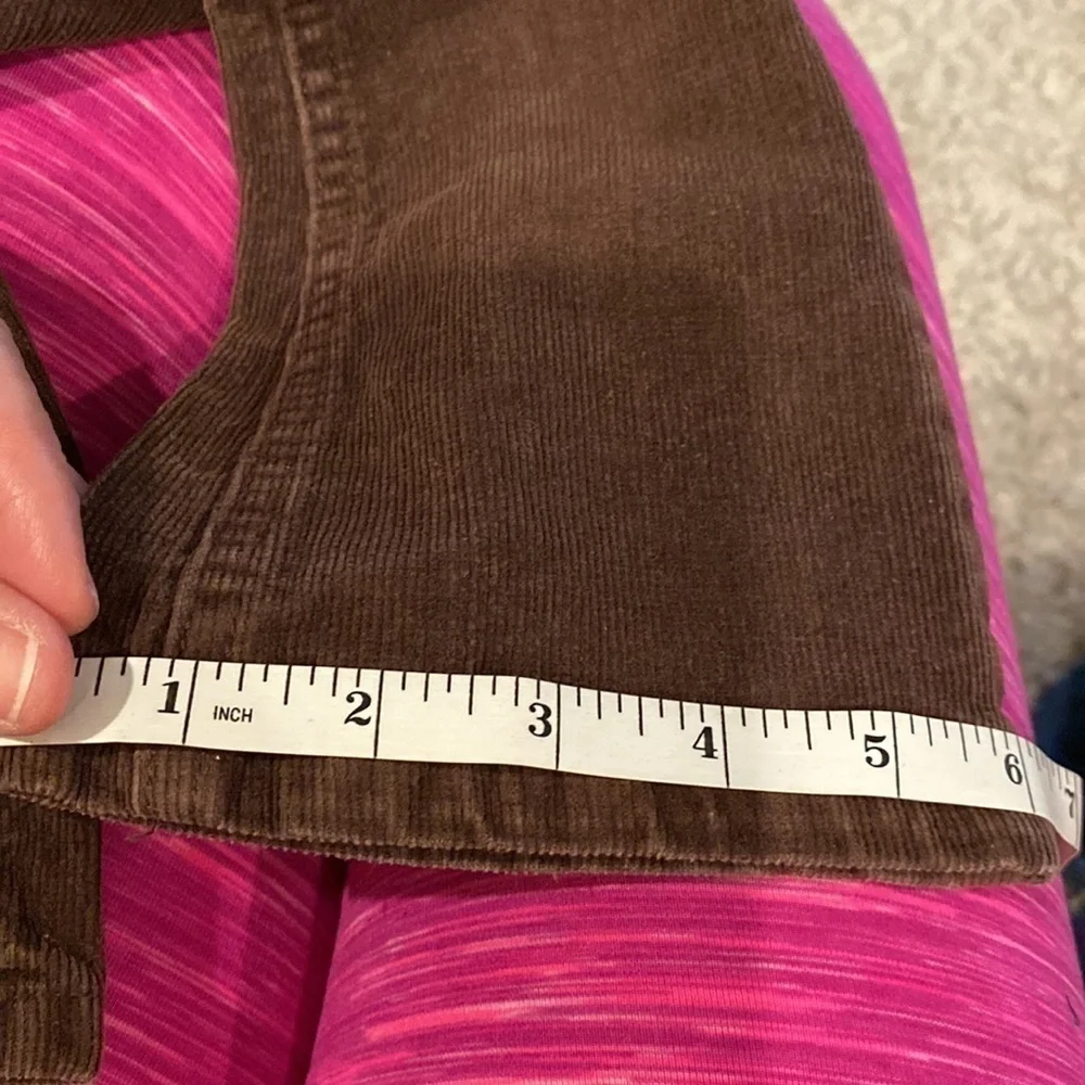 Levi’s Brown stretch corduroy with pink and purple yarn accents 2T